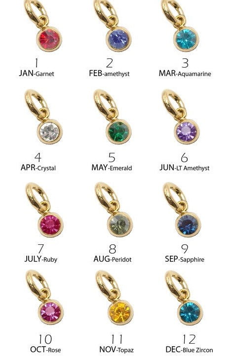 Birthstones Clasp Charm