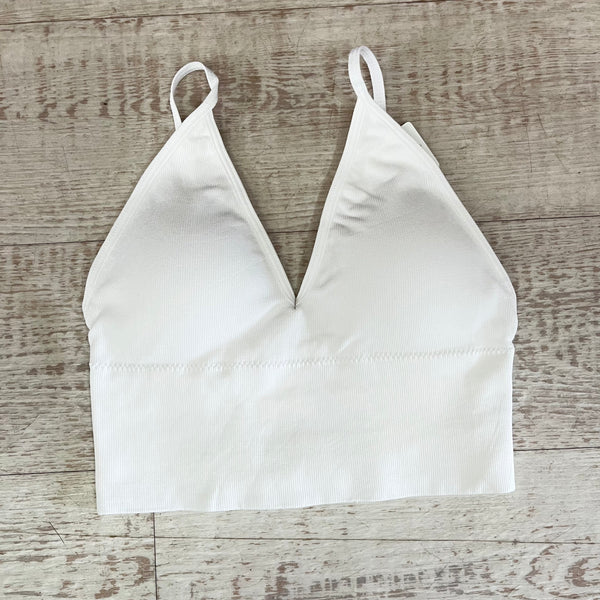 White Seamless Bra