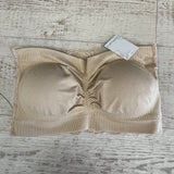 Beige tube top w/ padding and lace