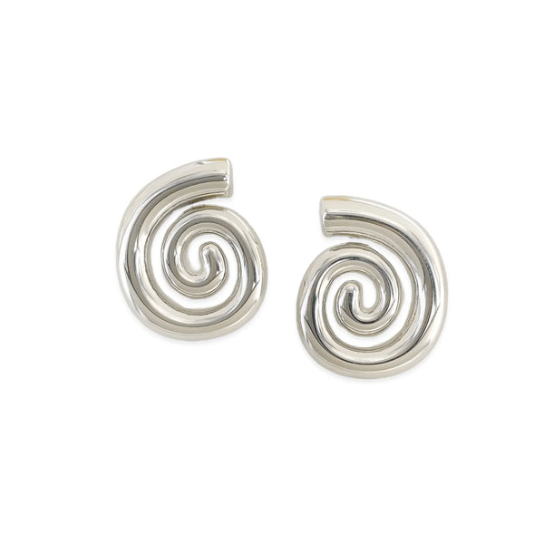 Silver Swirl Earrings (E)