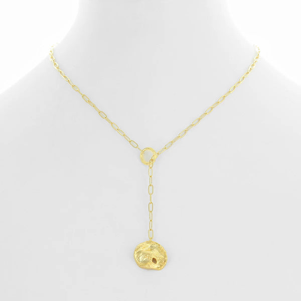 Dainty Paperclip Chain w/Charm Necklace (NN)