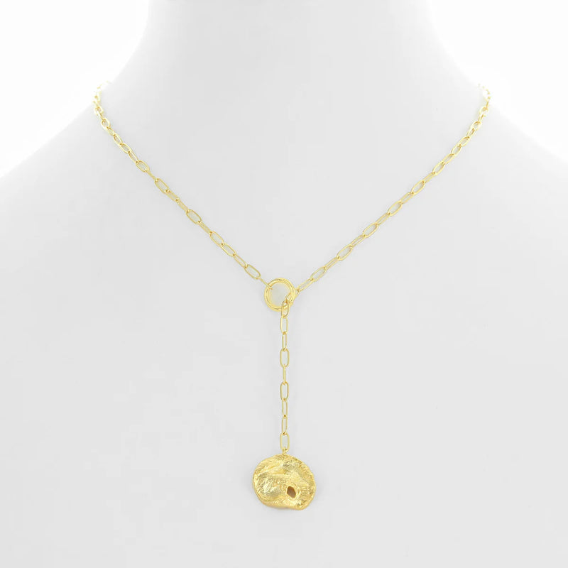 Dainty Paperclip Chain w/Charm Necklace (NN)