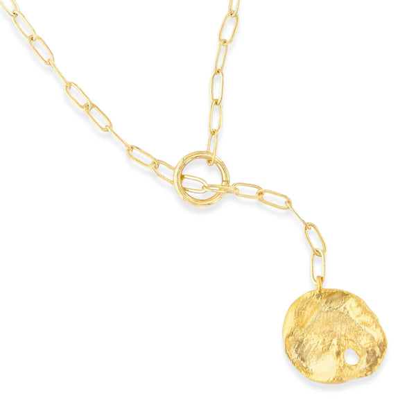 Dainty Paperclip Chain w/Charm Necklace (NN)