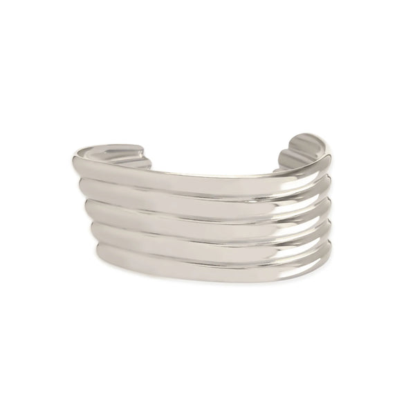 Silver Wavy Cuff Bracelet (BH)