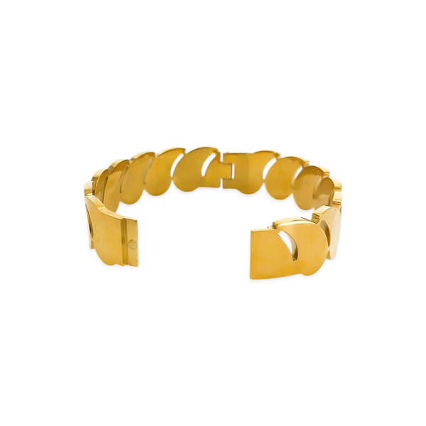 Gold Teardrop Bangle Bracelet (BI)
