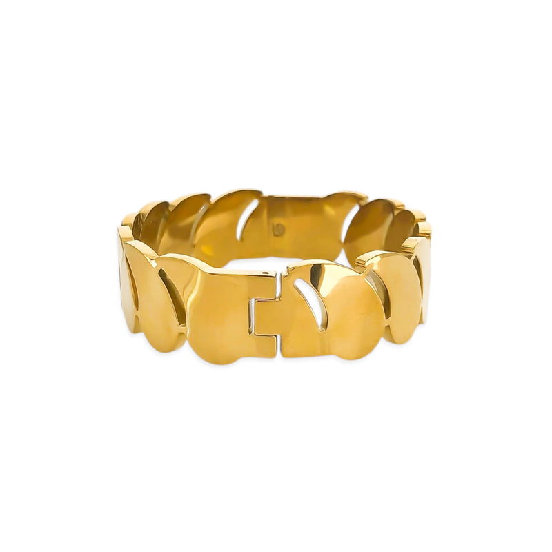 Gold Teardrop Bangle Bracelet (BI)
