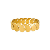 Gold Teardrop Bangle Bracelet (BI)