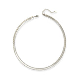 Silver Omega Pattern Chain Necklace (CM)