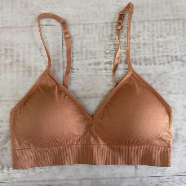 Terracotta Seamless Bra Plus