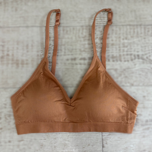 Terracotta Seamless Bra Regular