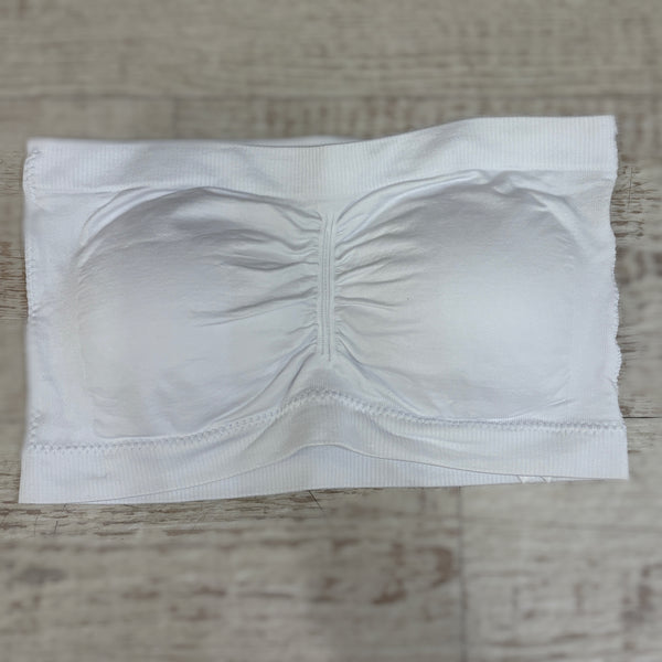 White tube top w/ padding