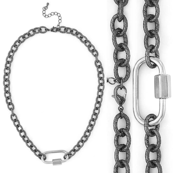 Carabiner Chain Necklace (TC)