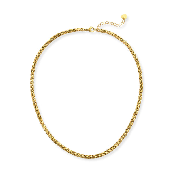 Gold Twisted Chain Necklace (TE)