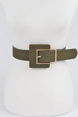 Faux Suede Belt - Peplum Clothing