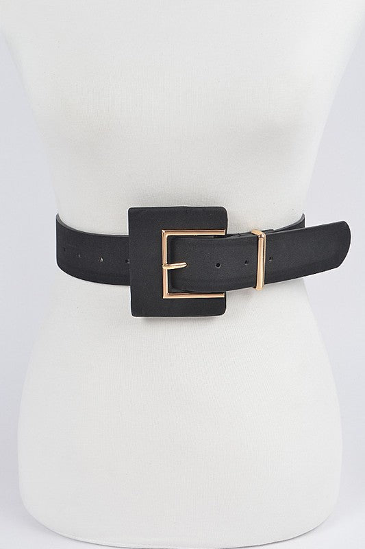 Faux Suede Belt - Peplum Clothing