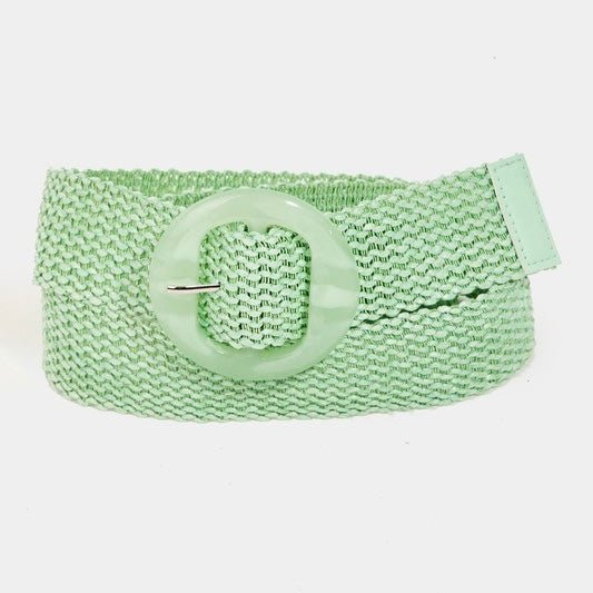 Light Green Braided Belt - Peplum Clothing