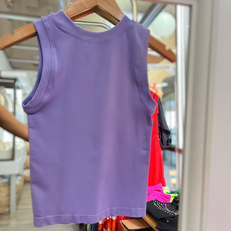 Lilac Seamless Top - Peplum Clothing