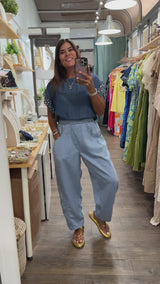 Light Denim Tencel Pant