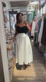Front Bow Strapless Dress