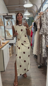 Ivory Polka Dot Dress
