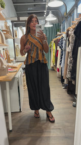 Black High Waisted Harem Pants