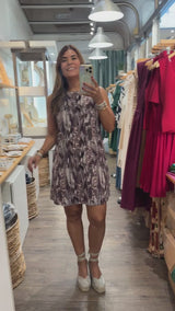 Mauve Mix Shift Dress