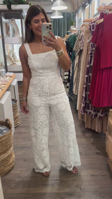 White Lace Jumpsuit