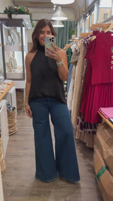 Black Halter Neck Top