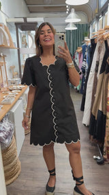 Black Button Down Dress