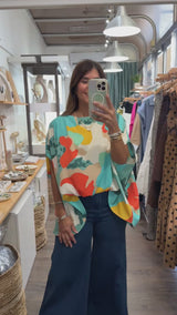 Mint Mix Dolman Sleeves Top