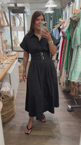 Black Belted Dress