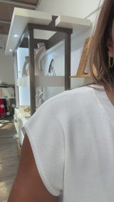 White Lace Trim Top
