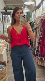 Red Racerback Cami Top