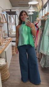 Green Mix Ombre Top