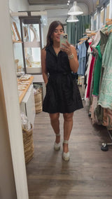 Black Eyelet Dress