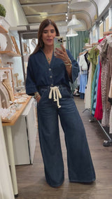 Dark Denim Top & Jeans Set