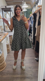 Black & White Embroidered Detail Dress