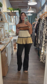 Metallic Mix Tiered Top