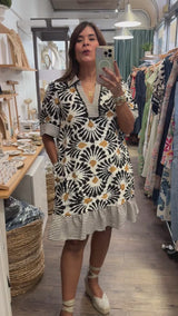 PRE-ORDER Black Contrast Dress