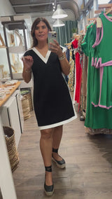 Black & White Shift Dress