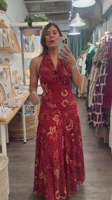 Printed Halter Dress