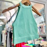 Racer Back Tank Top - Peplum Clothing