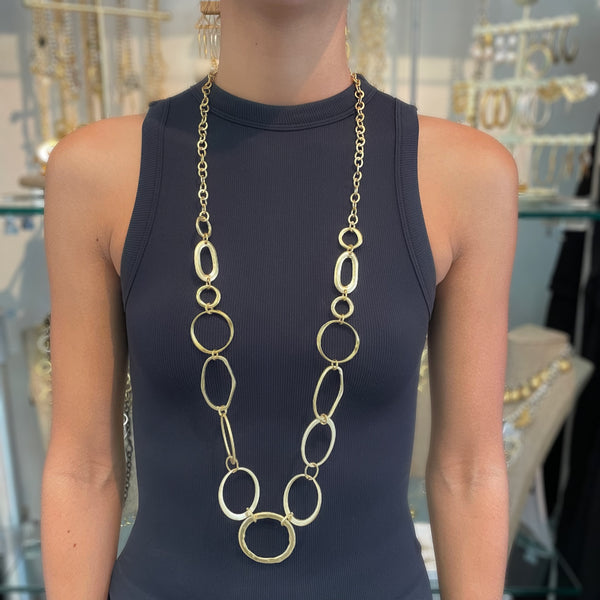 Links Long Necklace - Peplum Clothing