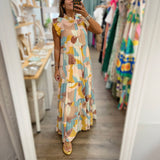 Mocha Mix Tiered Maxi Dress - Peplum Clothing